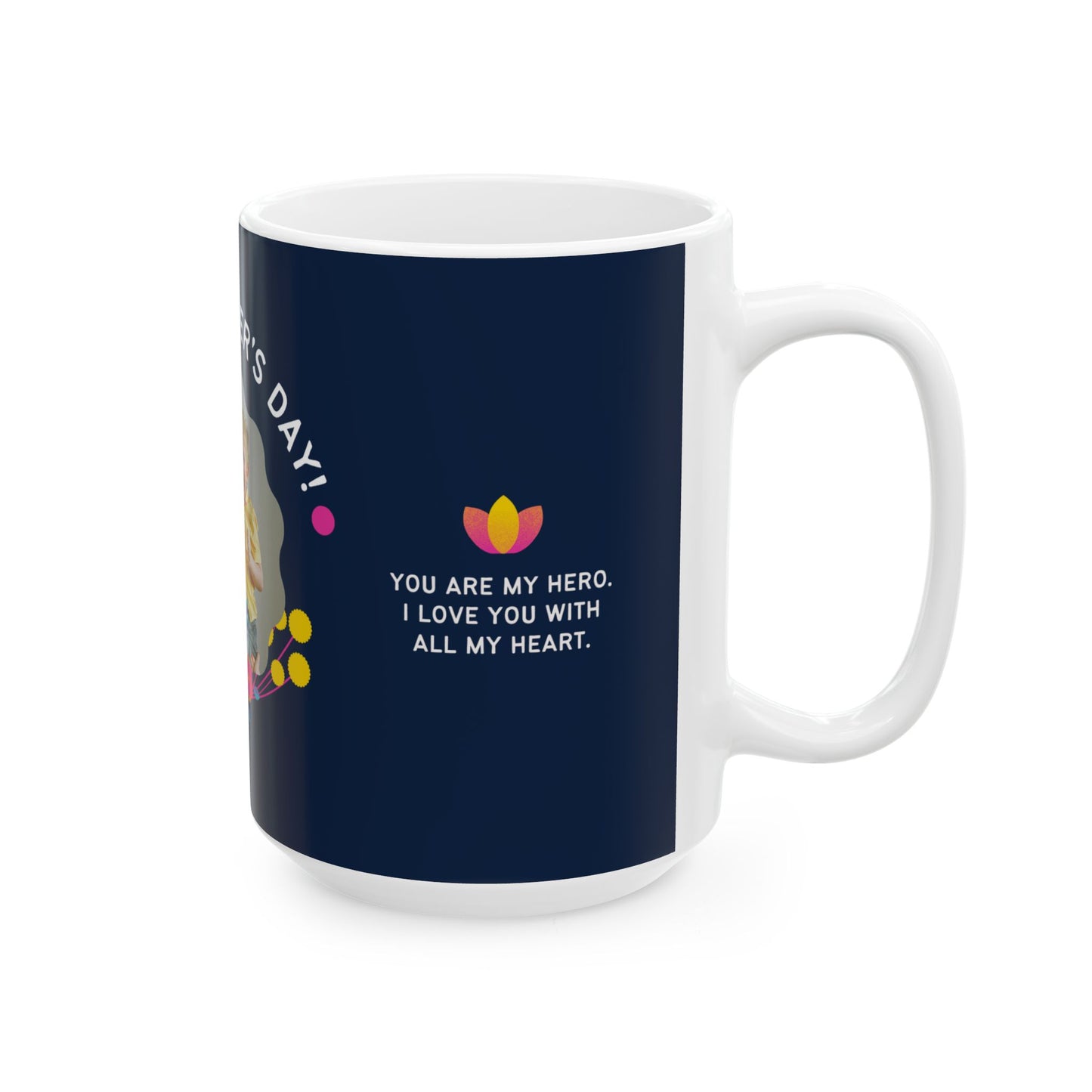 Happy Mother's Day, Photo Customizable, Ceramic Mug – Perfect Gift for Moms, 11oz & 15oz - 12541