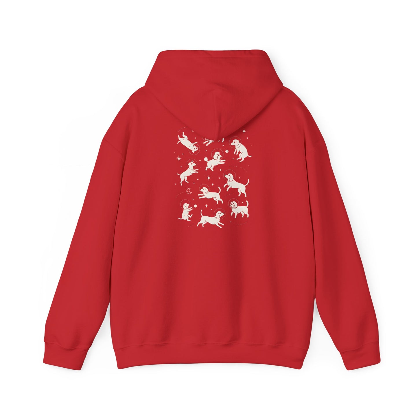 Dog in Space Hoodie – Space Puppy Graphic Hooded Sweatshirt, Unisex Heavy Blend™ - 14679