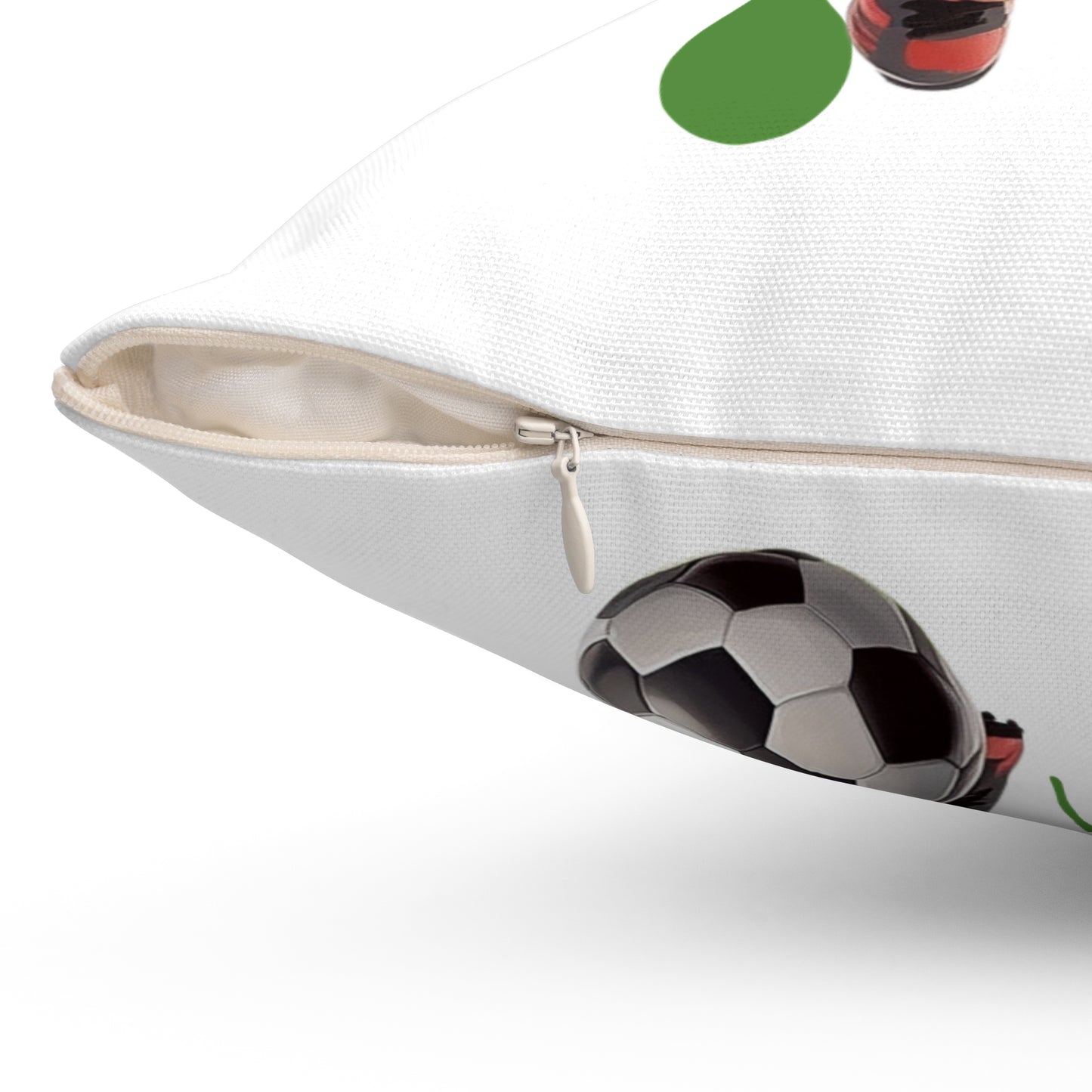 Kids: Soccer - Spun Polyester Square Pillow