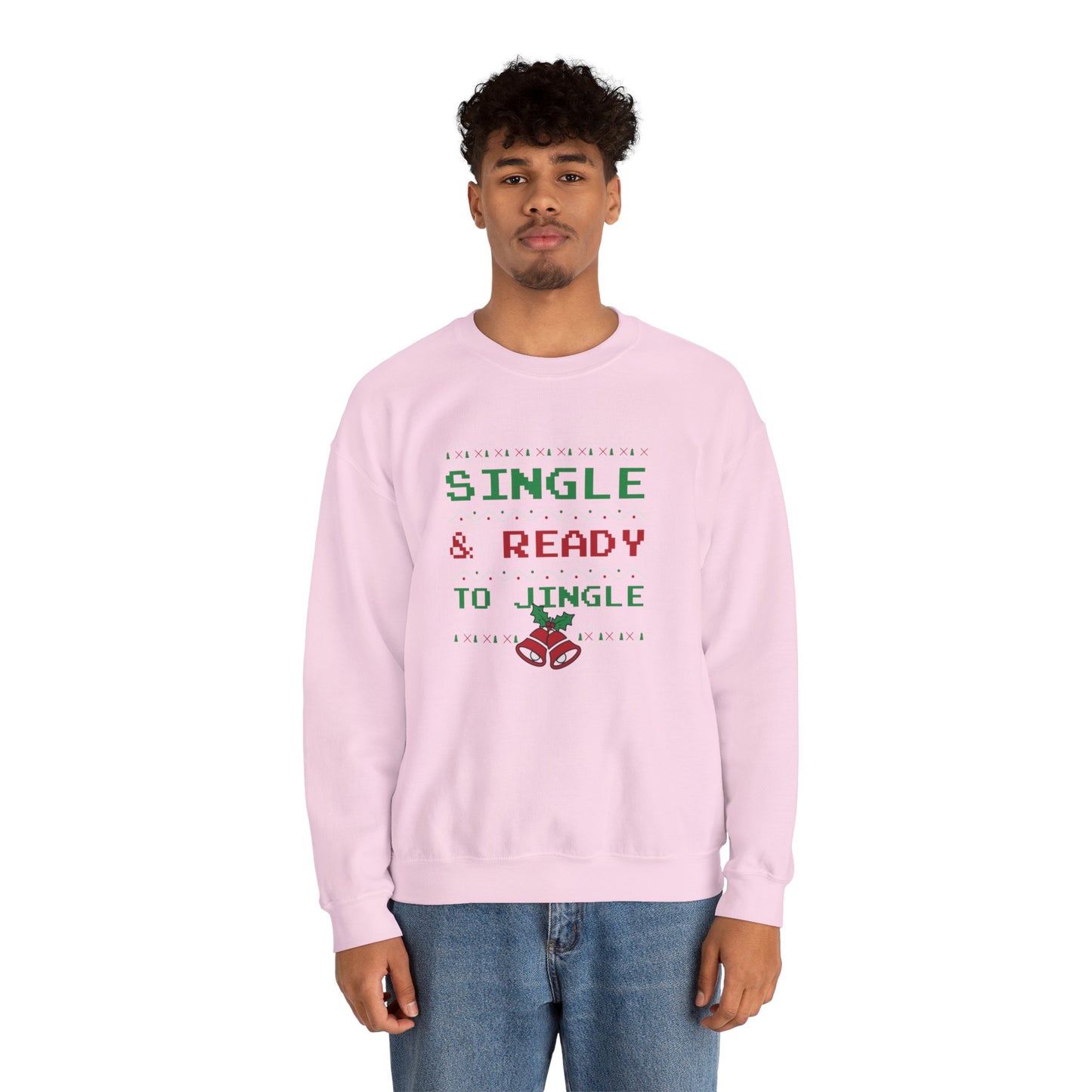 Single and Ready to Jingle - Unisex Heavy Blend™ Crewneck Sweatshirt