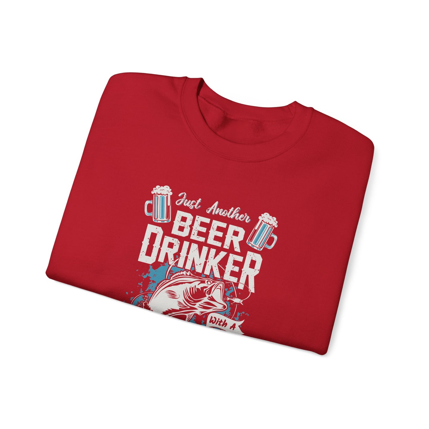 Just Another Beer Drinker With A Fishing Problem - Unisex Heavy Blend™ Crewneck Sweatshirt - 12333