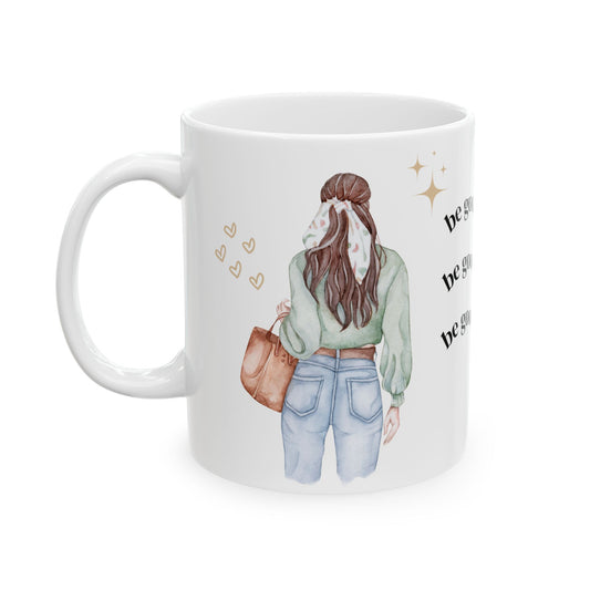 Motivational Ceramic Mug - 'Be Good Do Good' Coffee Cup, Inspirational Drinkware for Her, Self-Care Gift, Positive Affirmation Mug - 14078