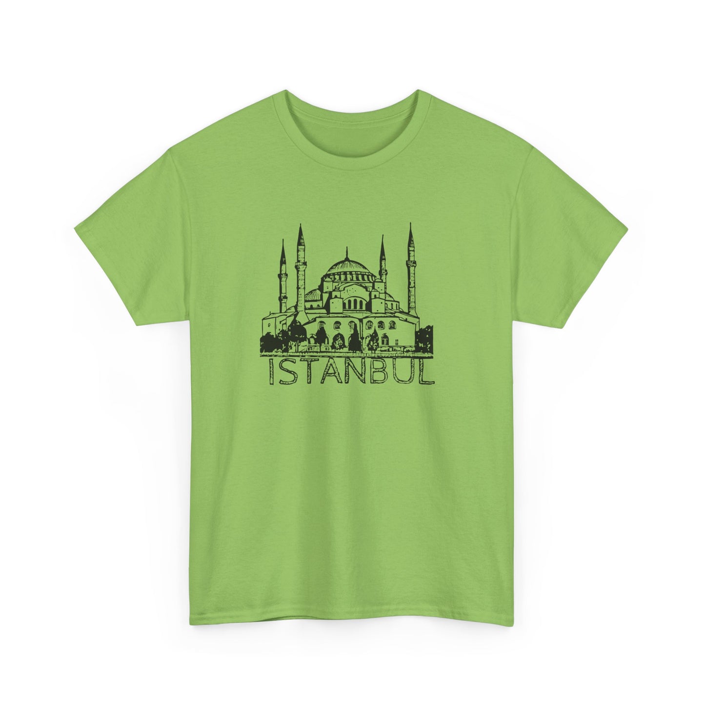 Istanbul Unisex Heavy Cotton Tee - Travel Inspired Apparel - 12007