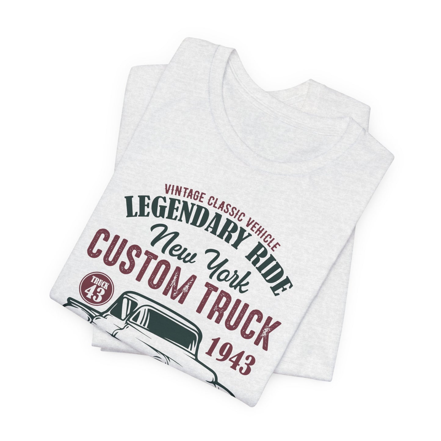 Vintage Classic Vehicle, Legendary Ride, New York Custom Truck - Unisex Jersey Short Sleeve Tee