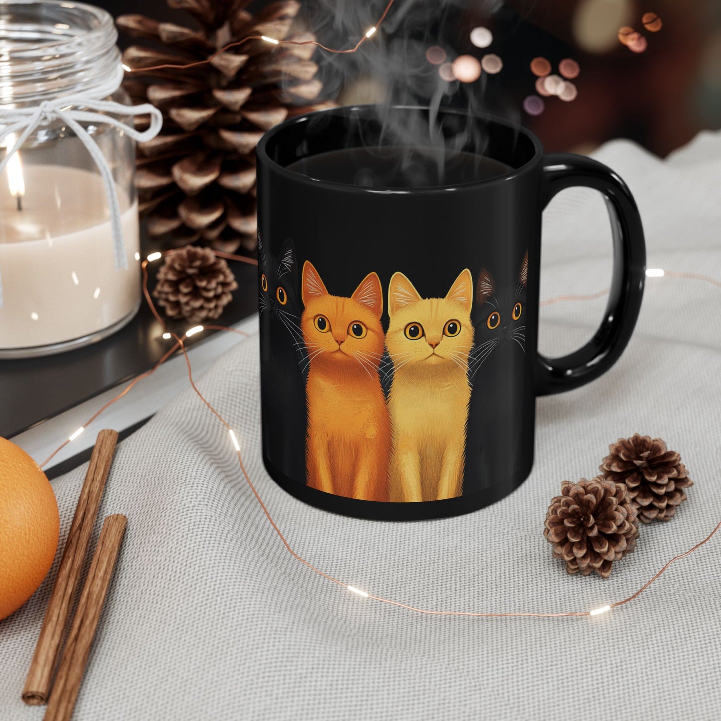 Cute Cats - Black Mug (11oz, 15oz) - 11195
