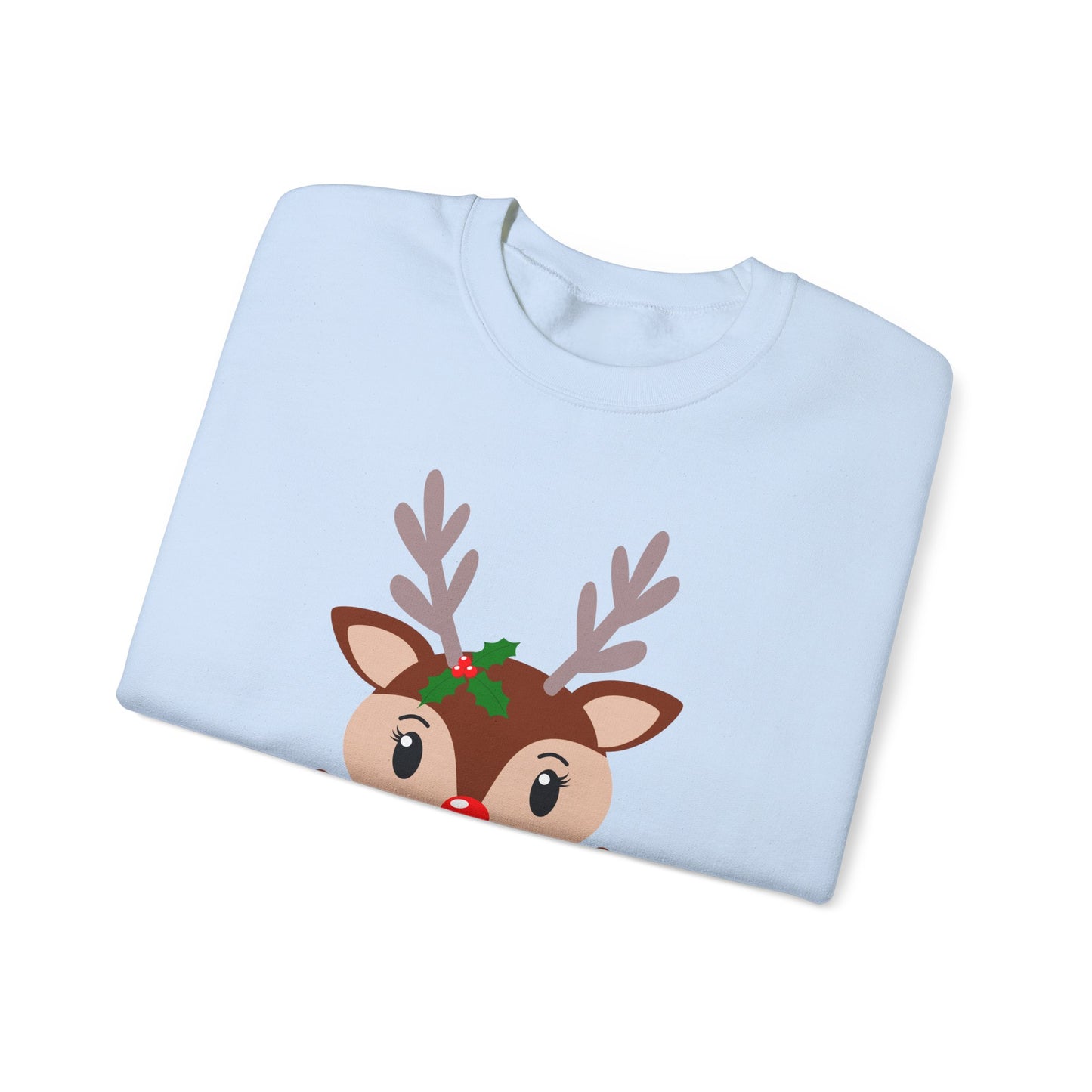 Reindeer, Merry Christmas - Unisex Heavy Blend™ Crewneck Sweatshirt