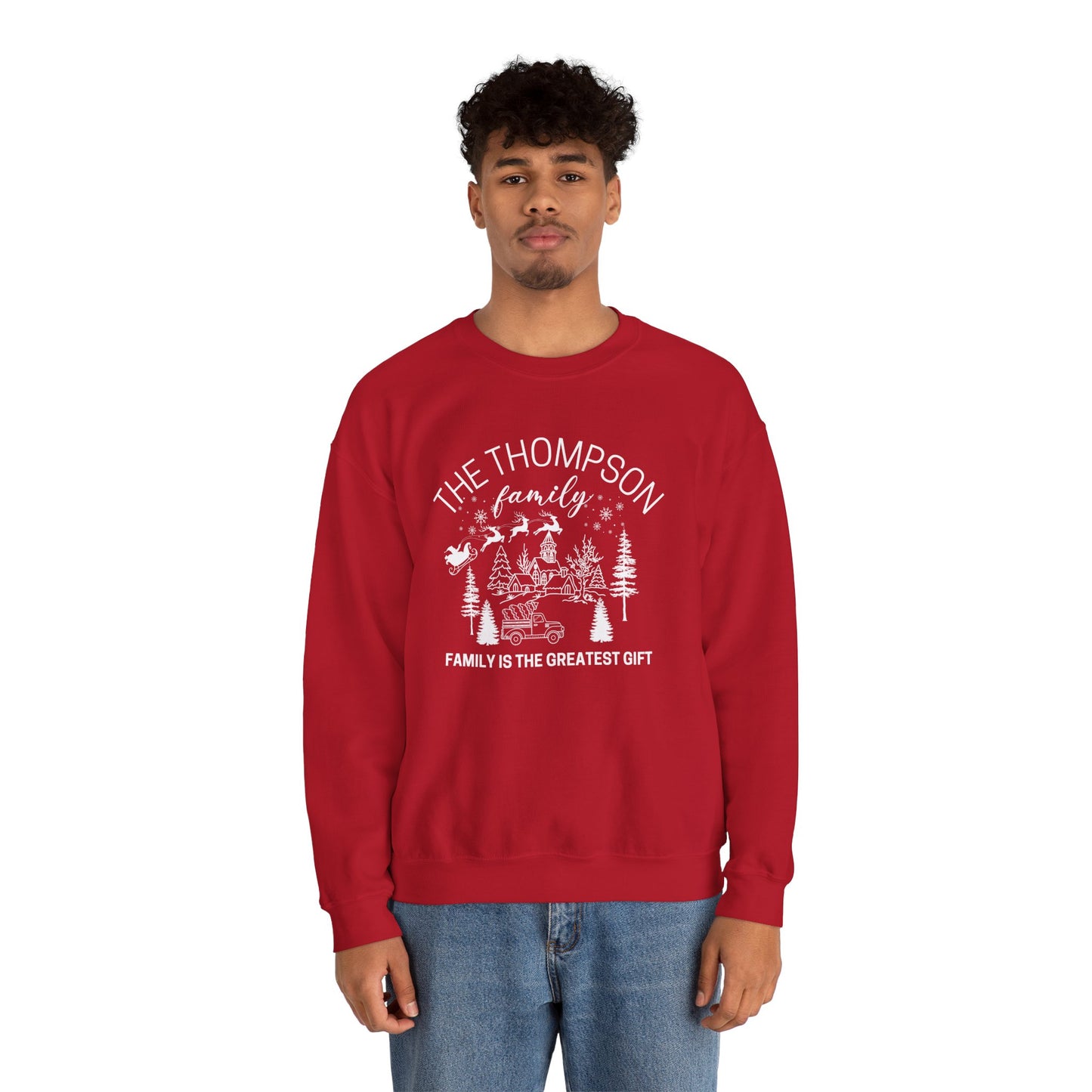 The Thompson Family, Customizable  - Unisex Heavy Blend™ Crewneck Sweatshirt