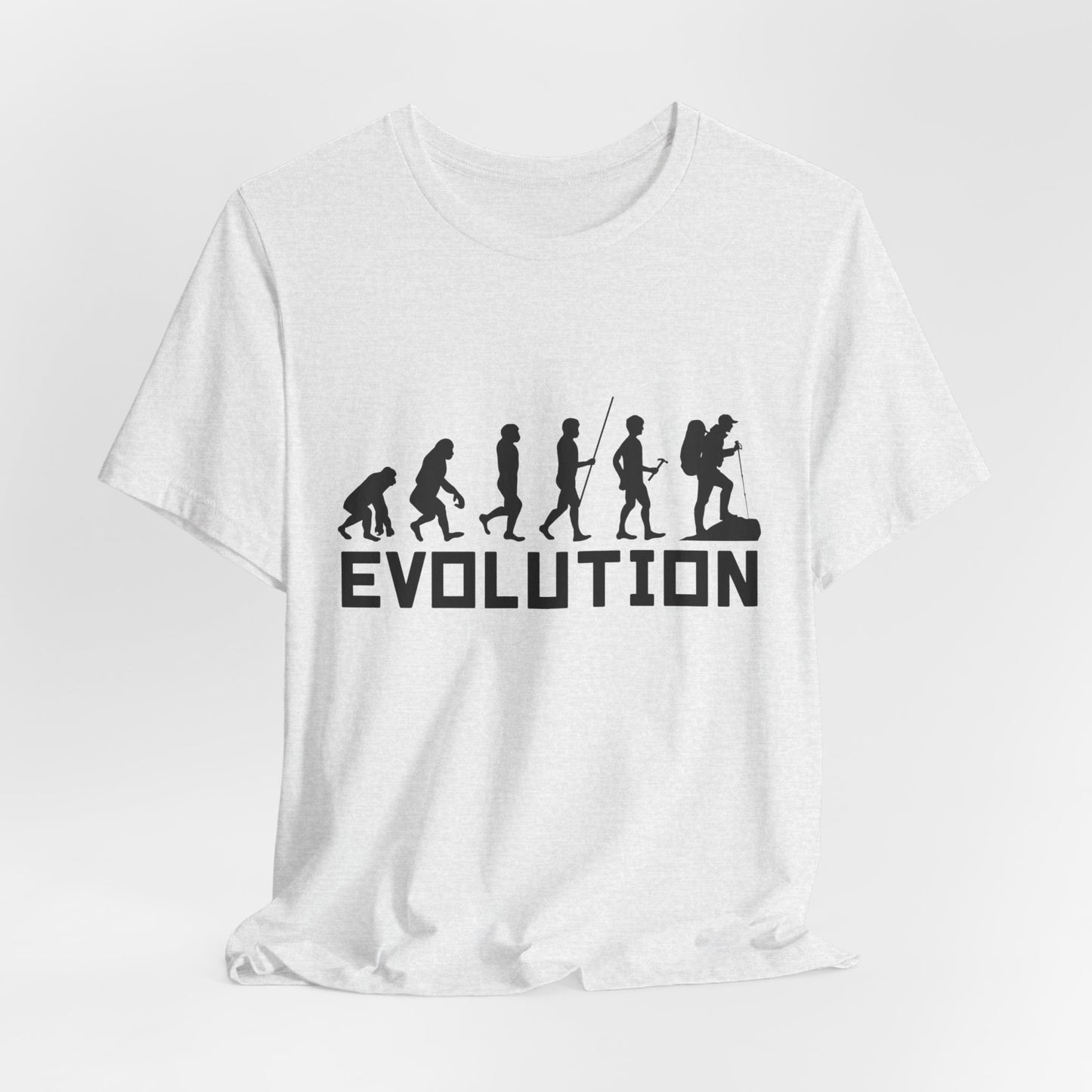 Camping:  Evolution - Unisex Jersey Short Sleeve Tee