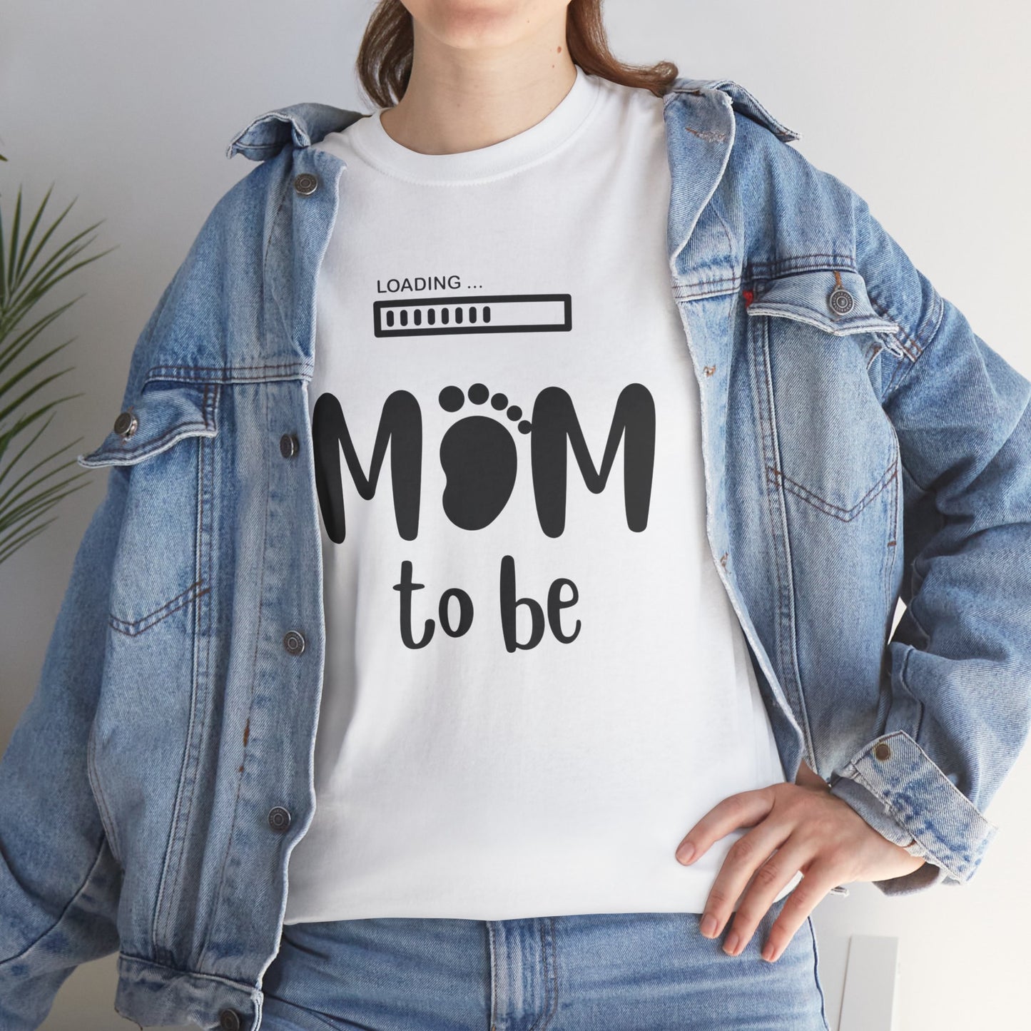 Mom to Be Shirt – Pregnancy Announcement Gift Tee with Loading Bar - 14879
