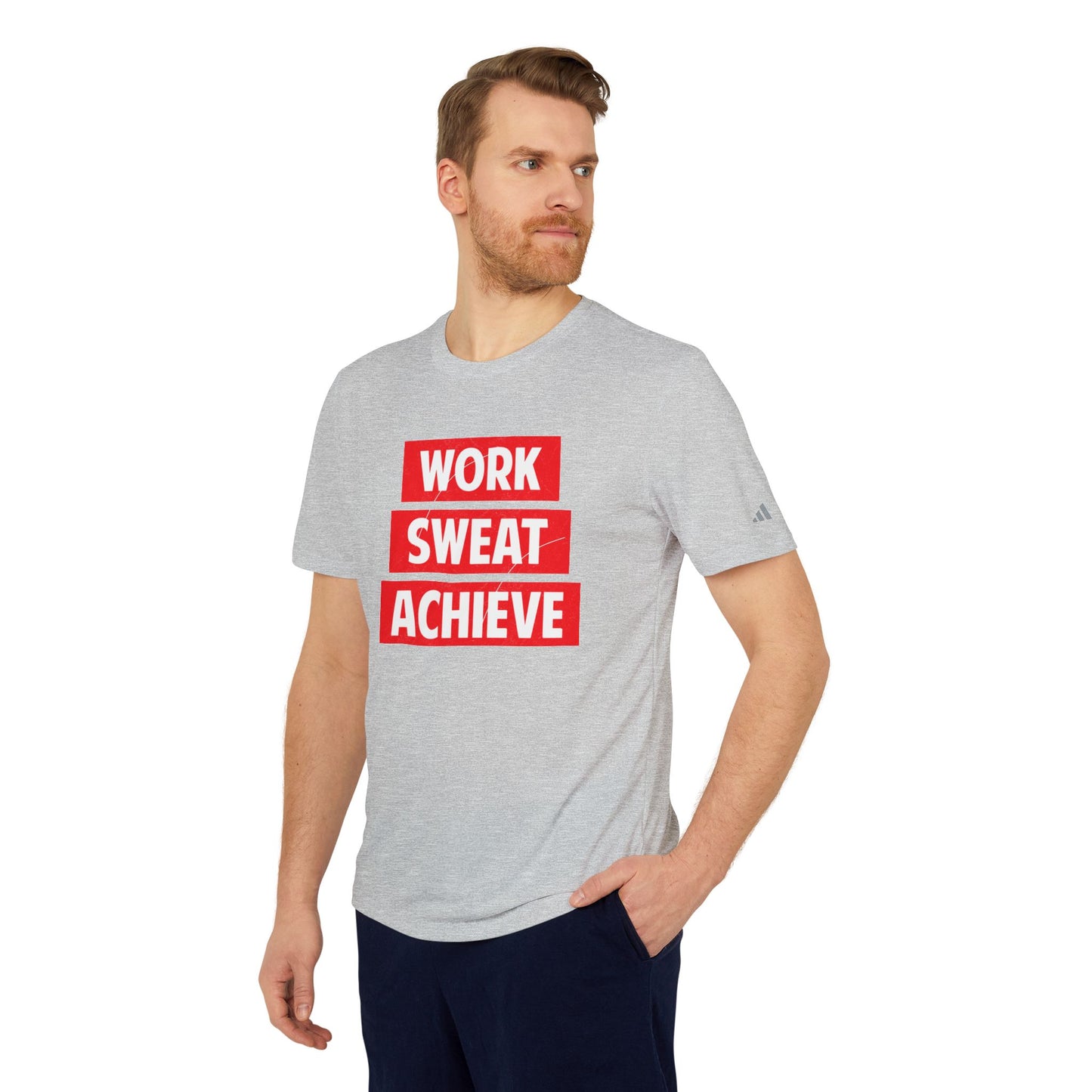 Work Sweat Achieve - Adidas Unisex Sport T-shirt