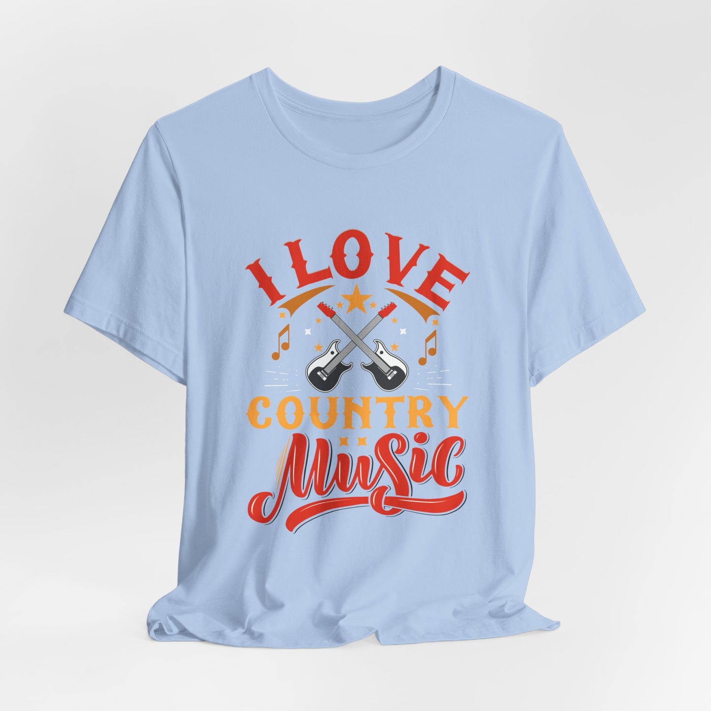 I Love Country Music - Unisex Jersey Short Sleeve Tee