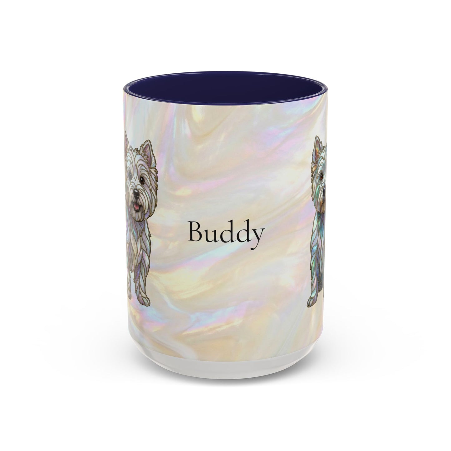 Westie Accent Coffee Mug – Stained Glass Design 11/15oz - 14650