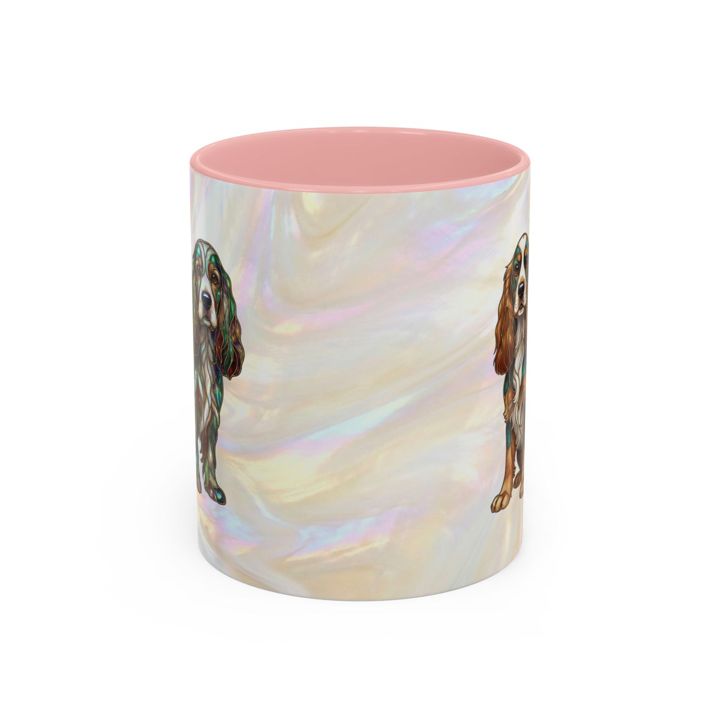 Cocker Spaniel Accent Coffee Mug -Stained Glass Style (11/15oz) - 14626