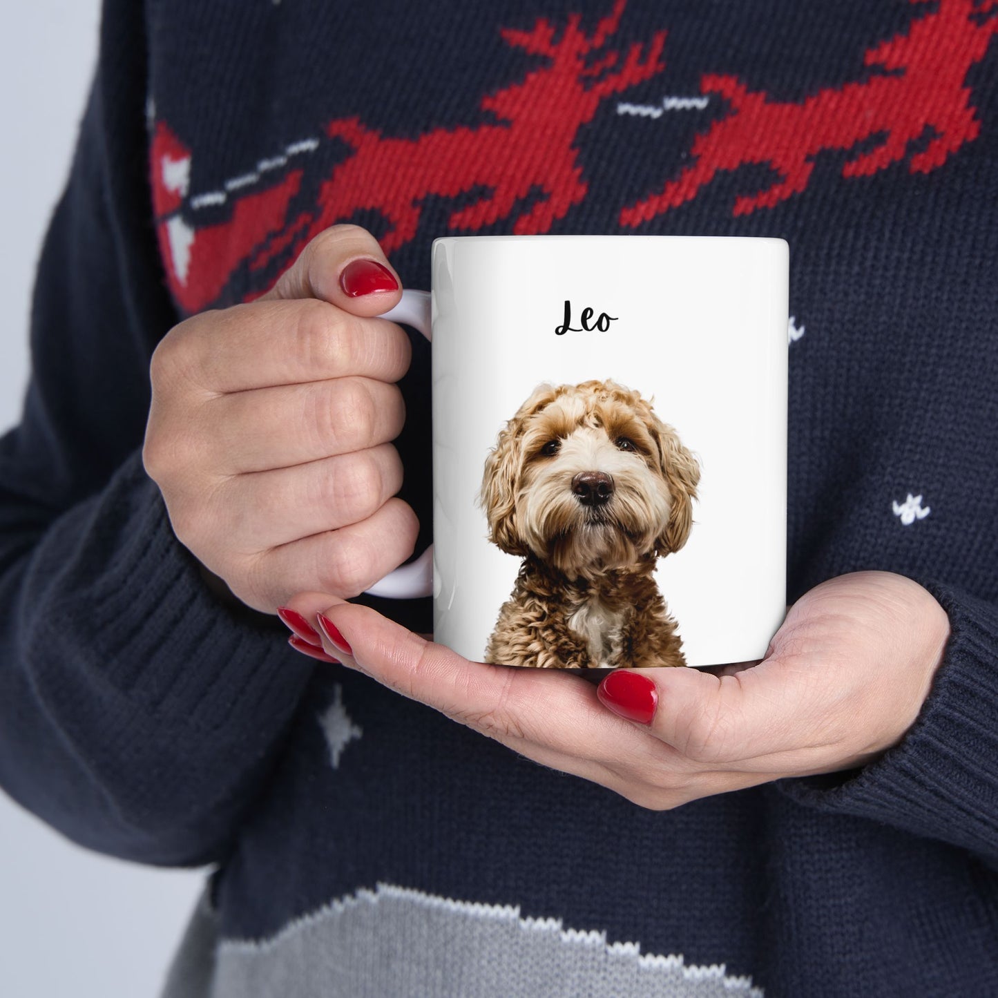 Personalized Pet Lover Ceramic Mug, Dog Lover Gift, Cute Coffee Cup, Animal Lover Mug, Customizable Pet Mug - 14172