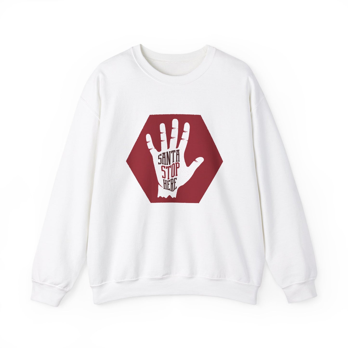 Santa Stop Here - Unisex Heavy Blend™ Crewneck Sweatshirt