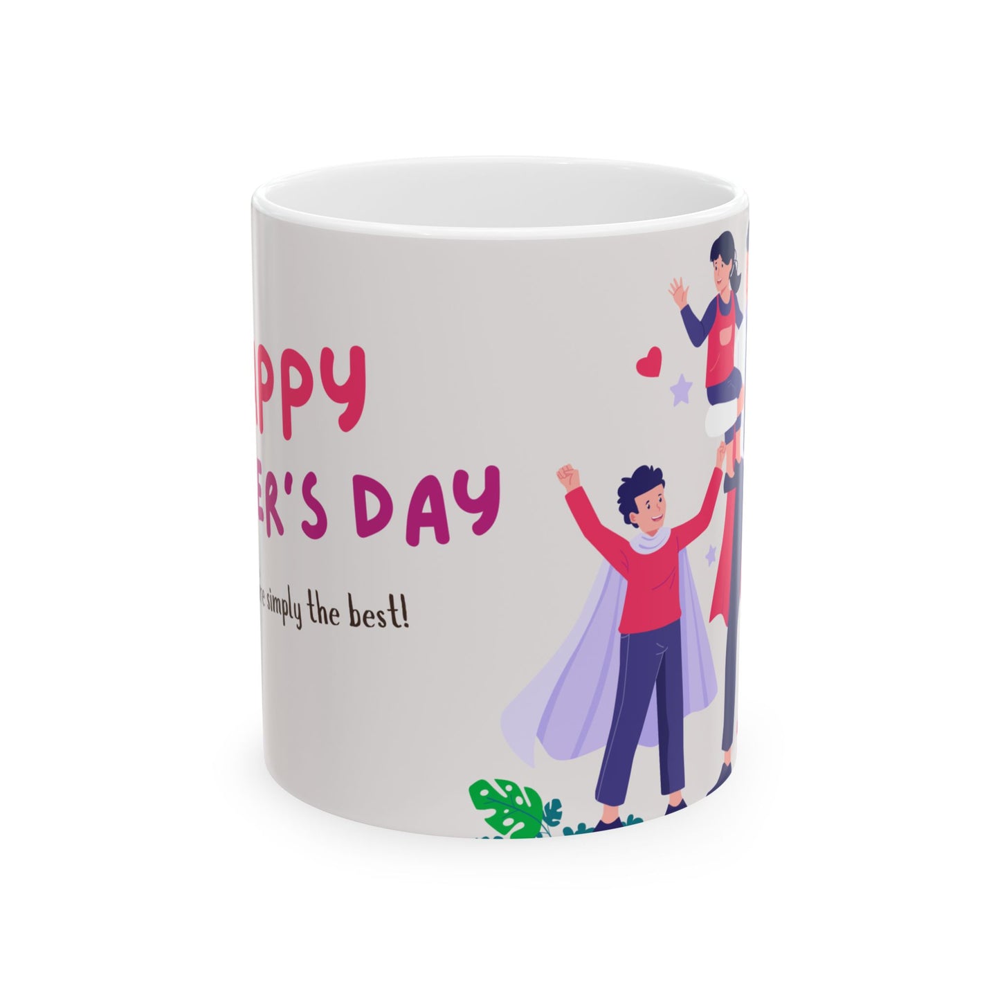 Happy Father's Day Ceramic Mug - Perfect Gift for Dad - 12897