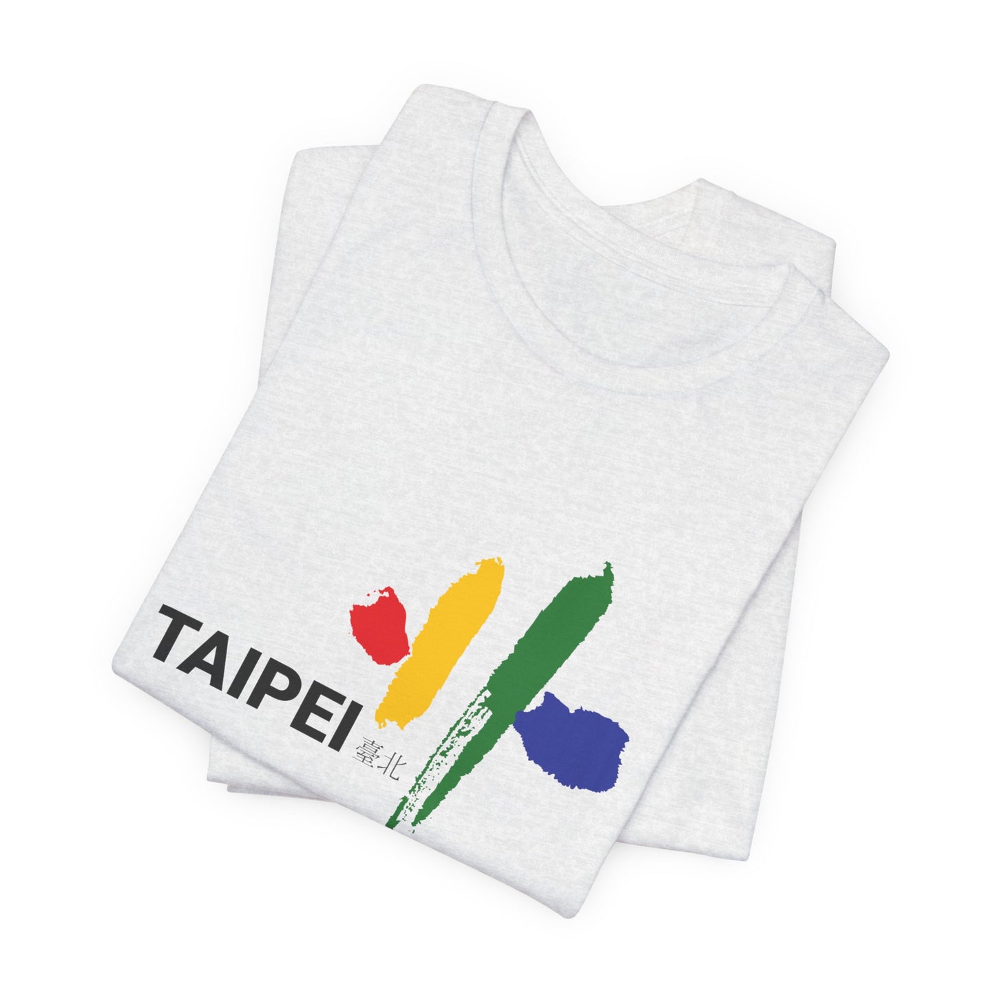 Taipei Artistic Unisex Tee - Colorful Graphic Short Sleeve Shirt - 12245