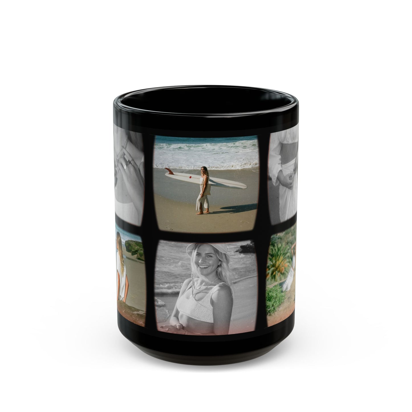 Girlfriend's Photos, Customizable - Black Mug (11oz, 15oz) - 10881