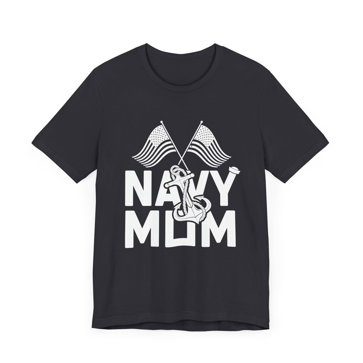 Navy Mom - Unisex Jersey Short Sleeve Tee