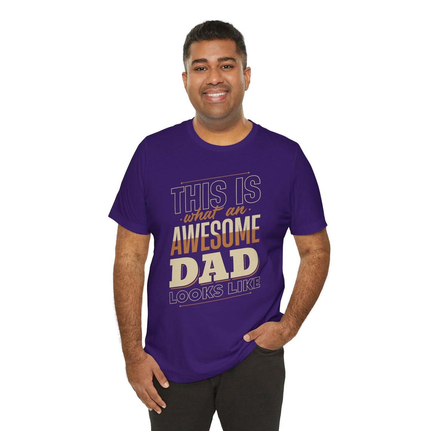 This Is What An Awesome Dad Looks Like - Unisex Jersey Short Sleeve Tee