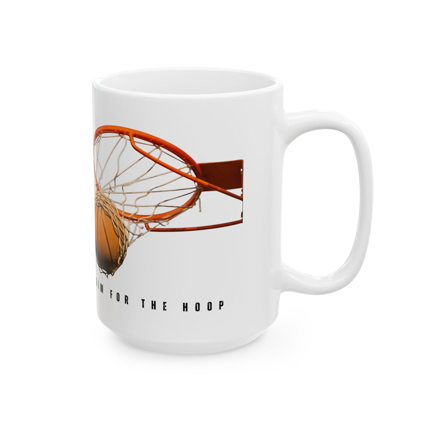 Shoot for the Stars, Aim for the Hoop, Basketball Lovers - Ceramic Mug (11oz, 15oz) - 10135