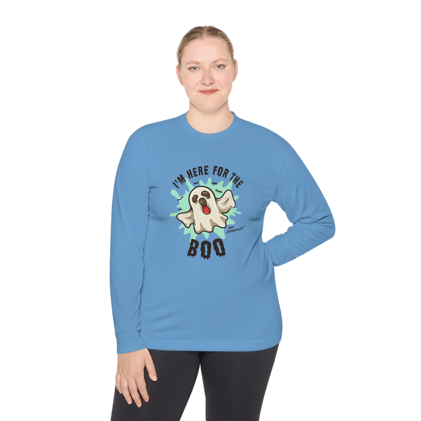 I am Here For The Boo - Unisex Lightweight Long Sleeve Tee