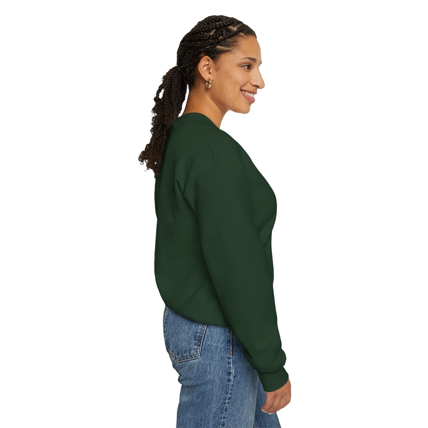 January Carnation Crewneck Sweatshirt — Customizable - 14673