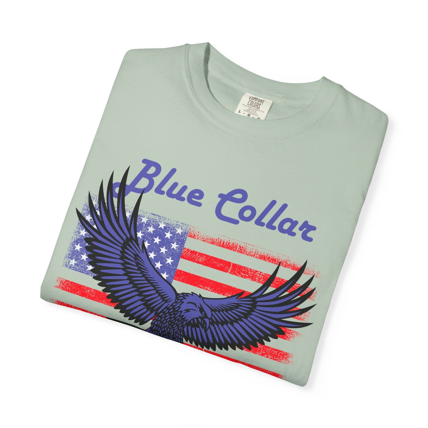 Unisex American Eagle Graphic Tee - Perfect for Patriotic Events, Casual Wear, 4th of July Gatherings, Gifts for Blue Collar Workers - 13695