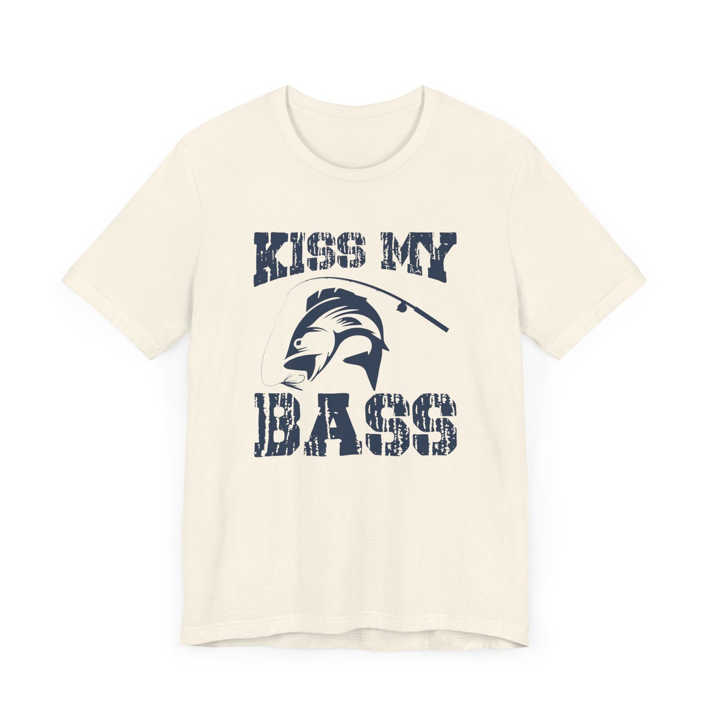 Fishing:  Kiss My Bass - Unisex Jersey Short Sleeve Tee