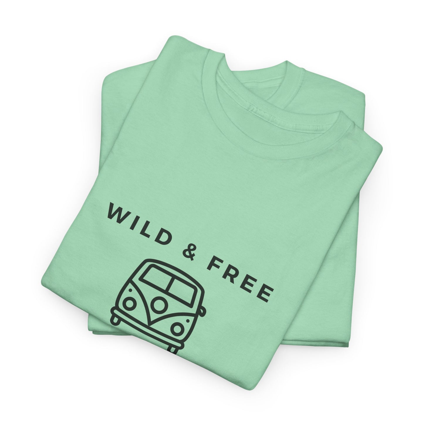 Wild & Free, Camp Van - Unisex Heavy Cotton Tee - 10567