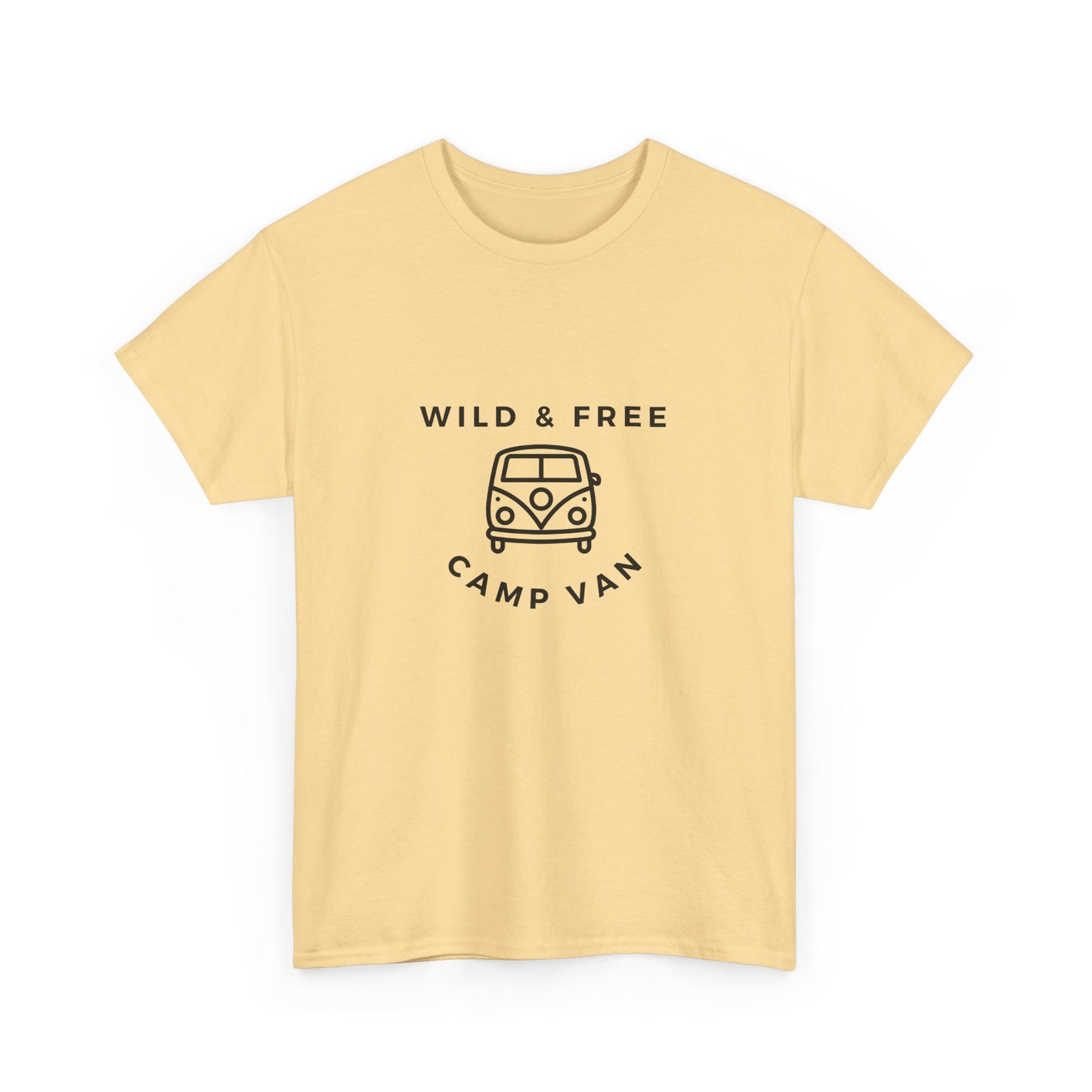 Wild & Free, Camp Van - Unisex Heavy Cotton Tee - 10567