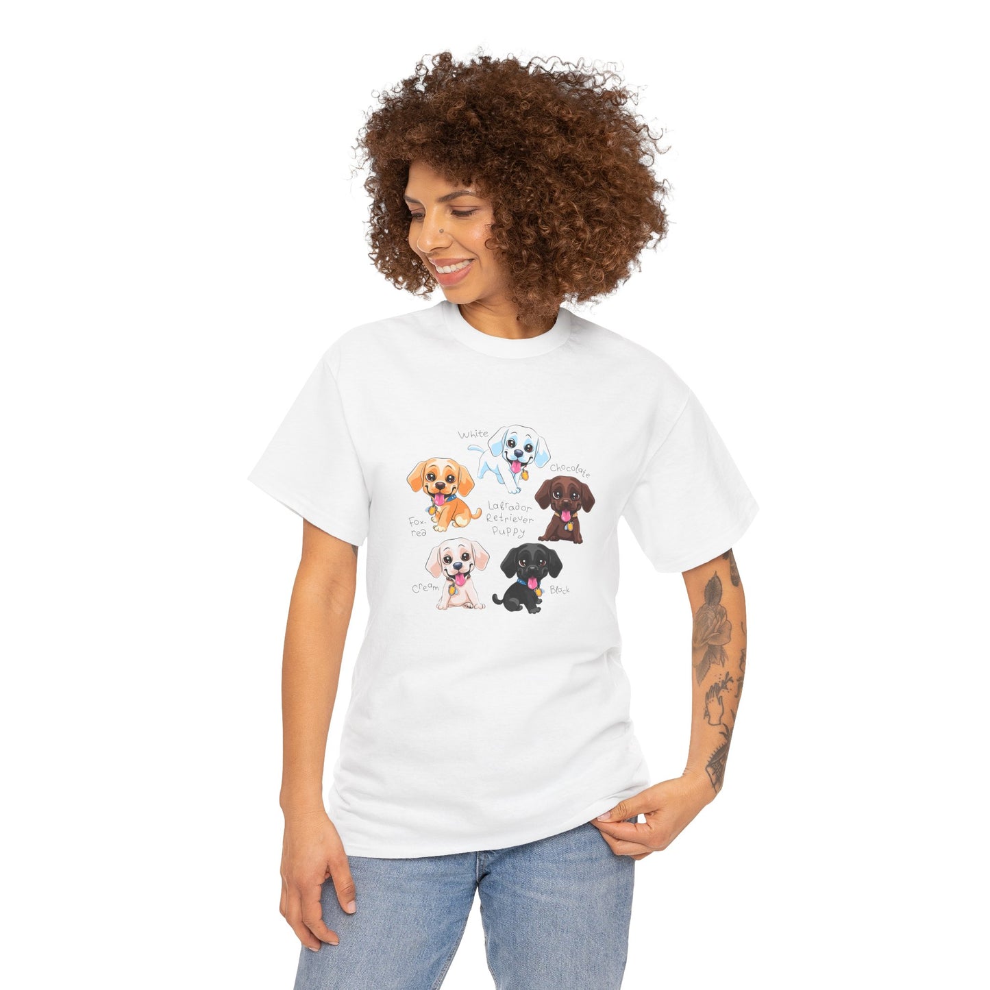 Puppies - Unisex Heavy Cotton Tee - 10277