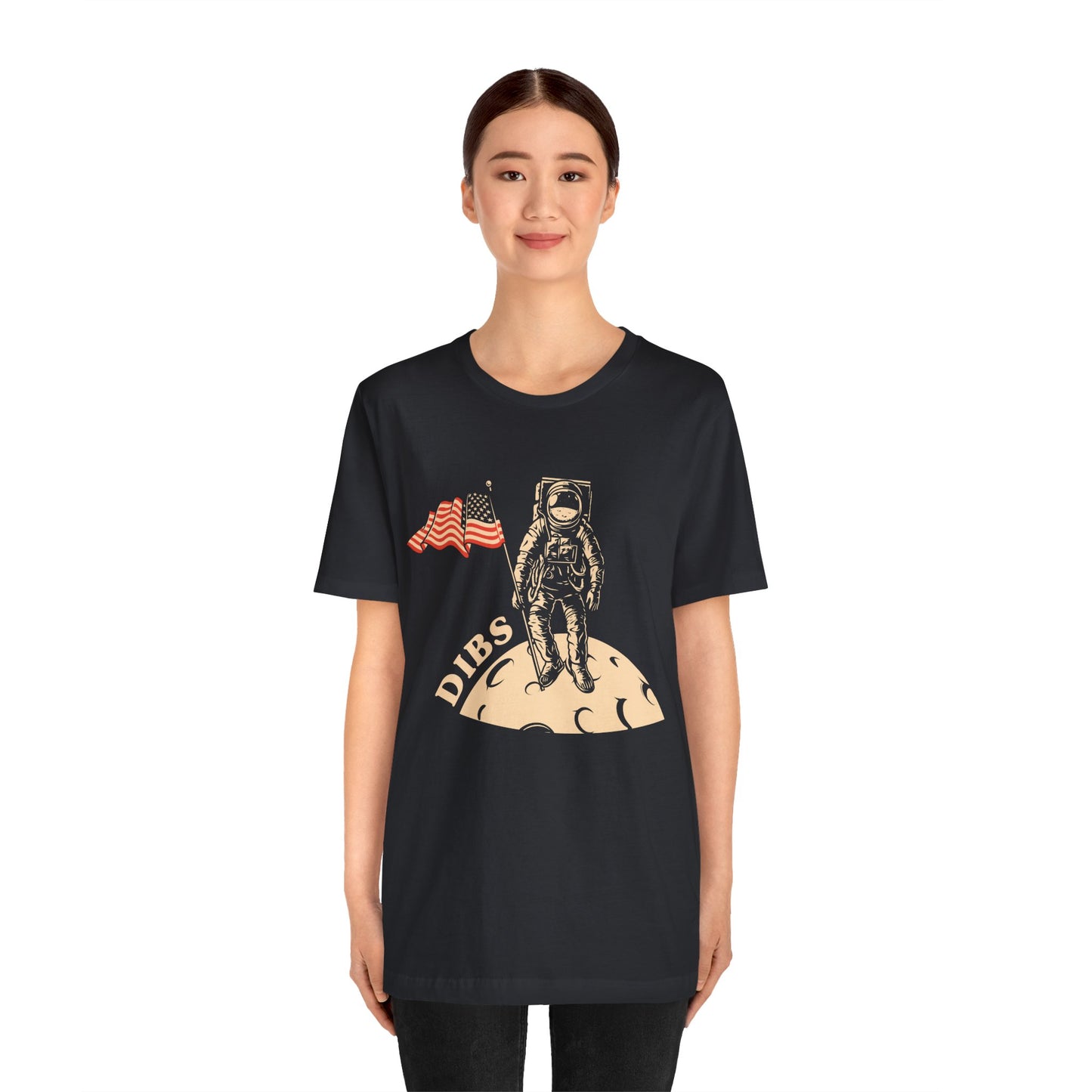 US, July 4th,  Astronaut Adventure Tee - DIBS on the Moon, Space Lover Shirt,  Unisex Astronaut Tee - 13737