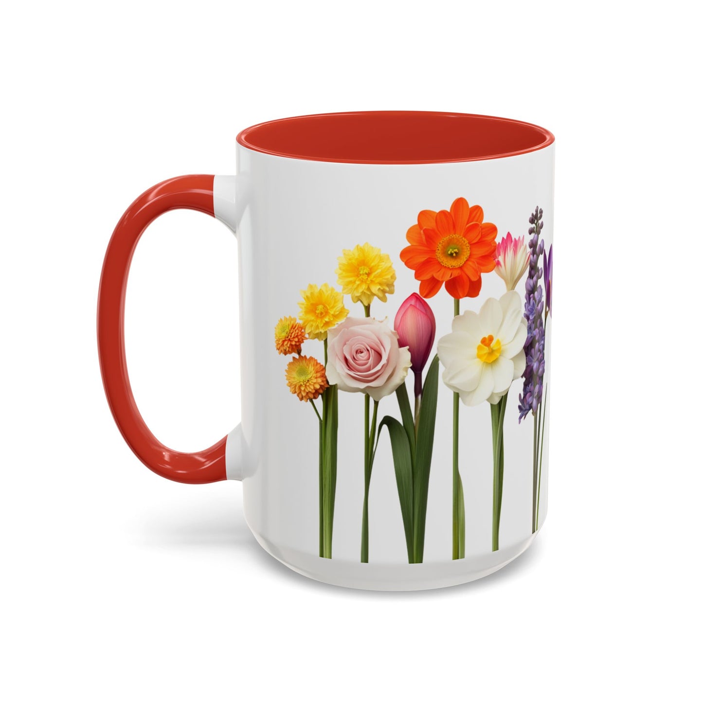 Bright Flowers - Accent Coffee Mug (11, 15oz) - 10400