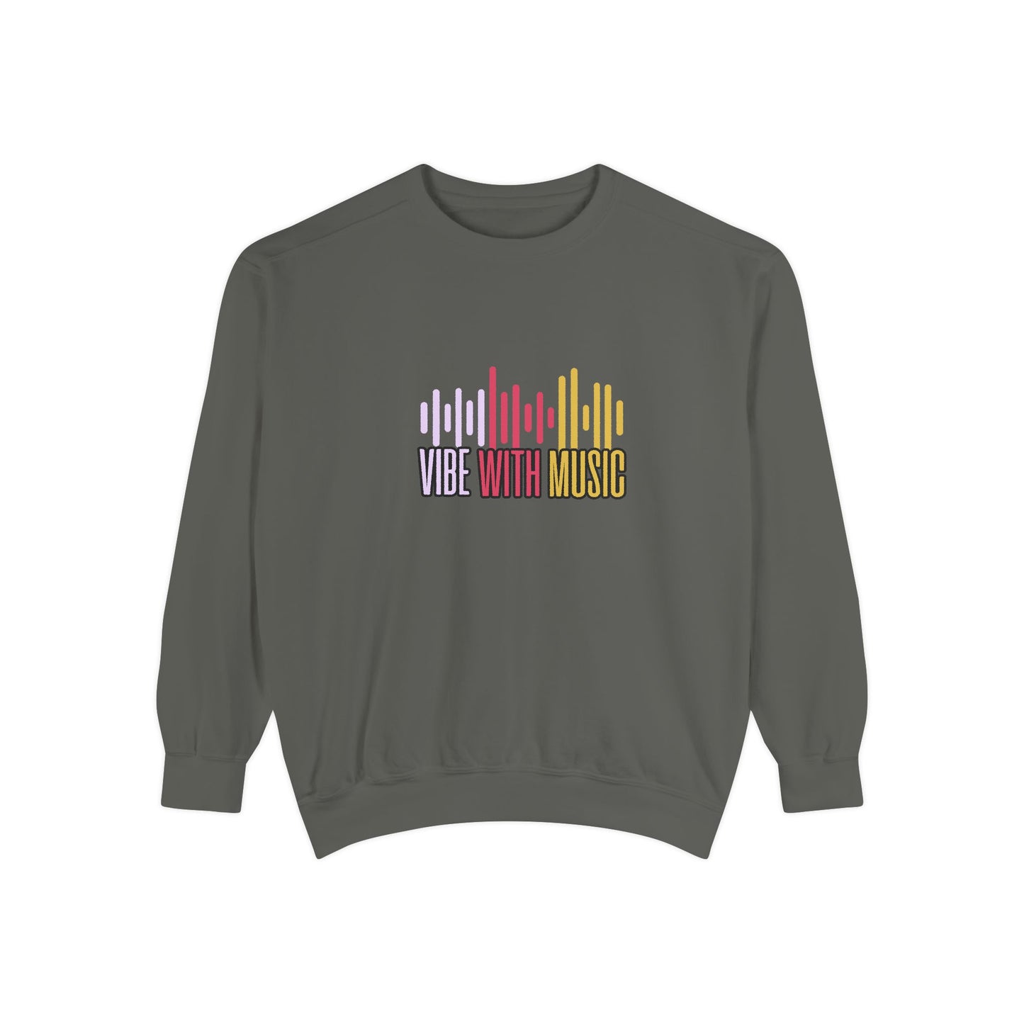 Vibe with Music - Unisex Garment-Dyed Sweatshirt - 10624