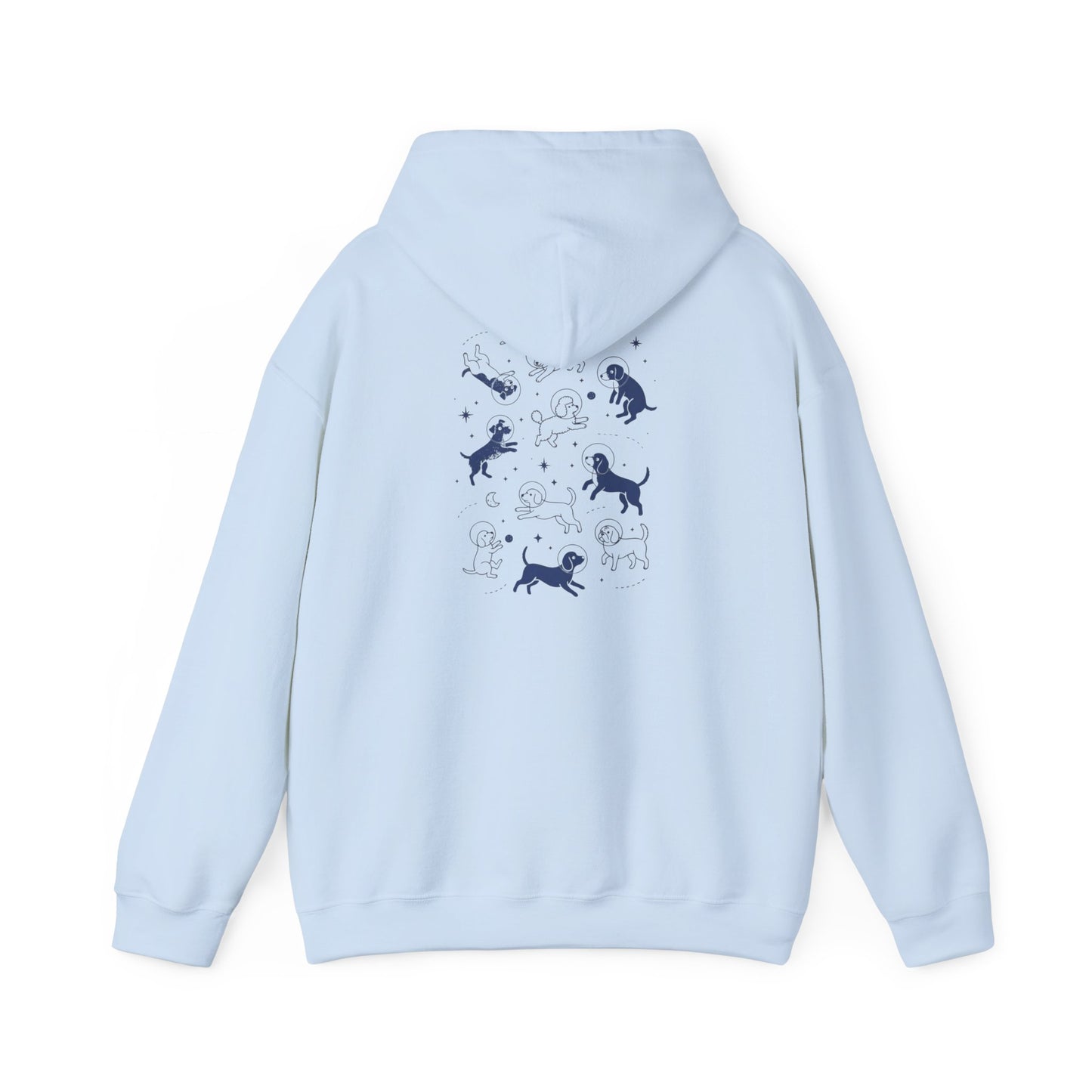 Dog in Space Hoodie – Space Puppy Graphic Hooded Sweatshirt, Unisex Heavy Blend™ - 14679