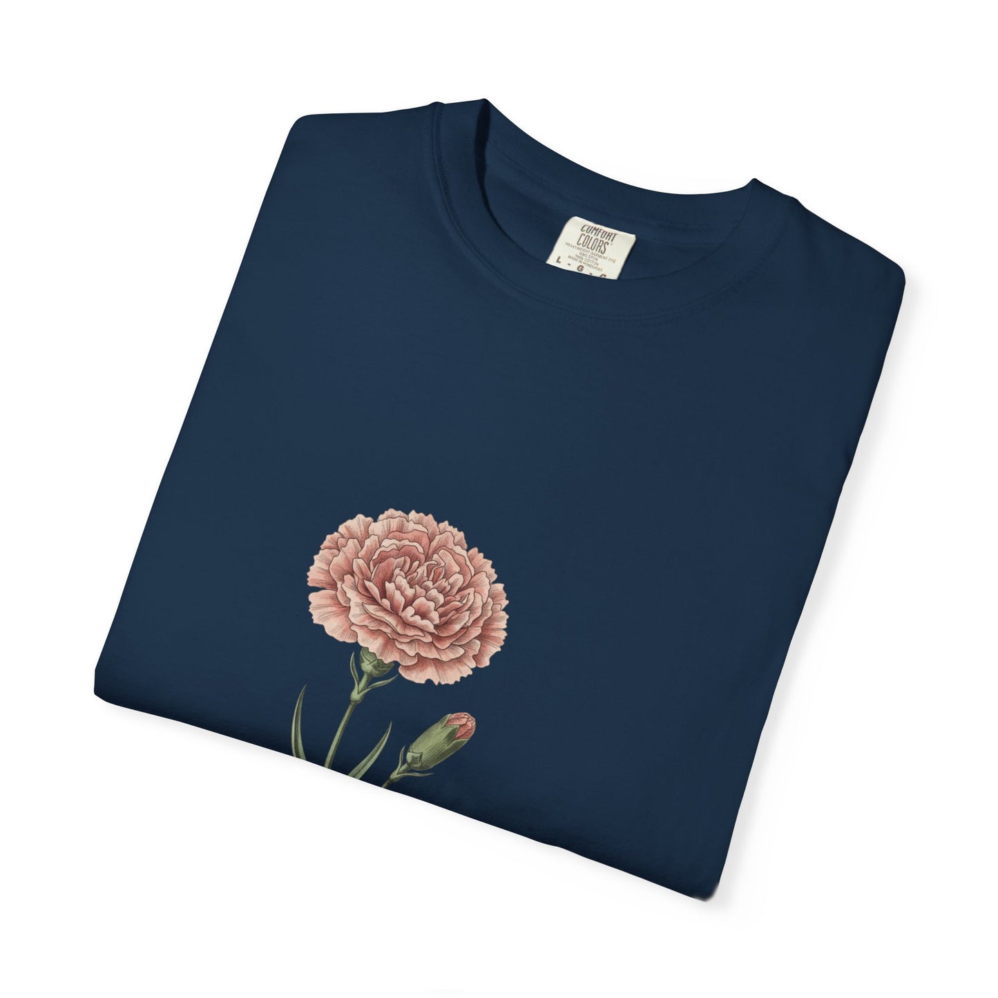 January Carnation Birth Flower T-Shirt – Customizable - 14672