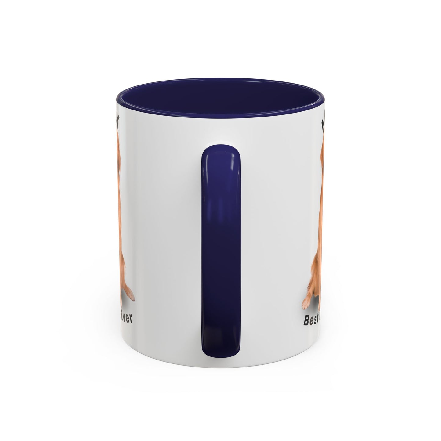 Personalized Golden Retriever Mug – Custom Dog Name “Best Boy Ever” Accent Coffee Mug | Pet Lover Gift - 14825