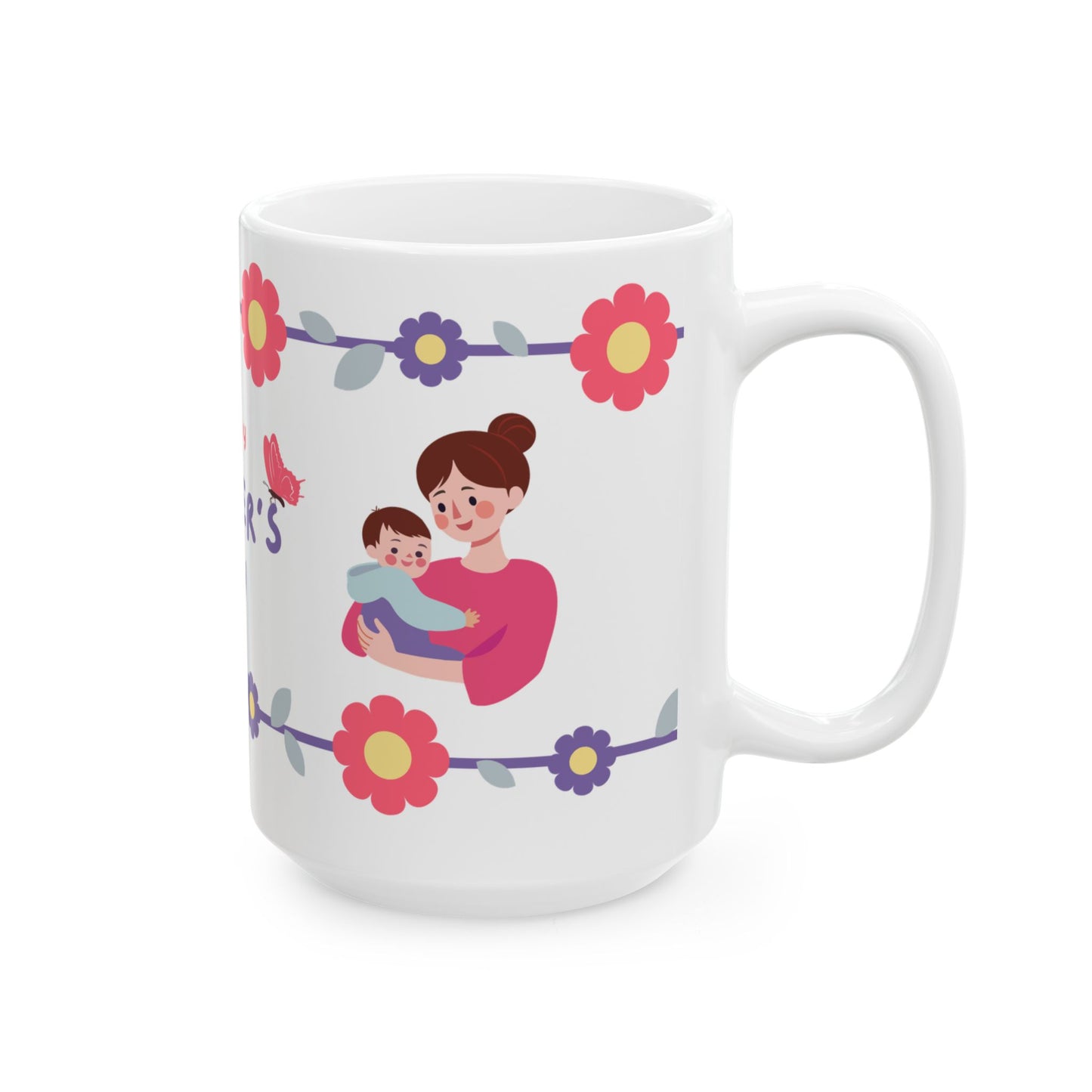 Happy Mother's Day Floral Ceramic Mug - 11oz & 15oz - 12492