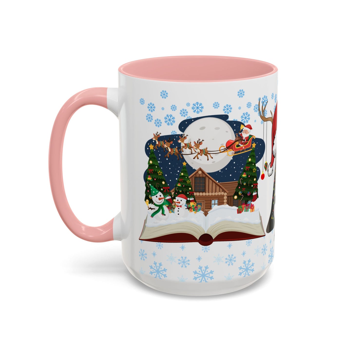 Christmas Letter A for Aaron, Customizable - Accent Coffee Mug (11, 15oz)