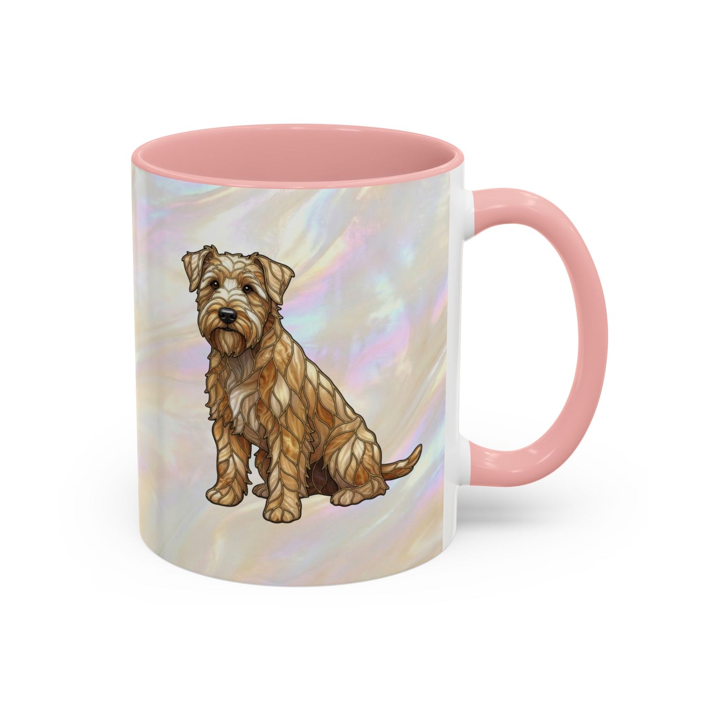 Wheaten Terrier Accent Coffee Mug – Stained Glass Design 11/15oz - 14651