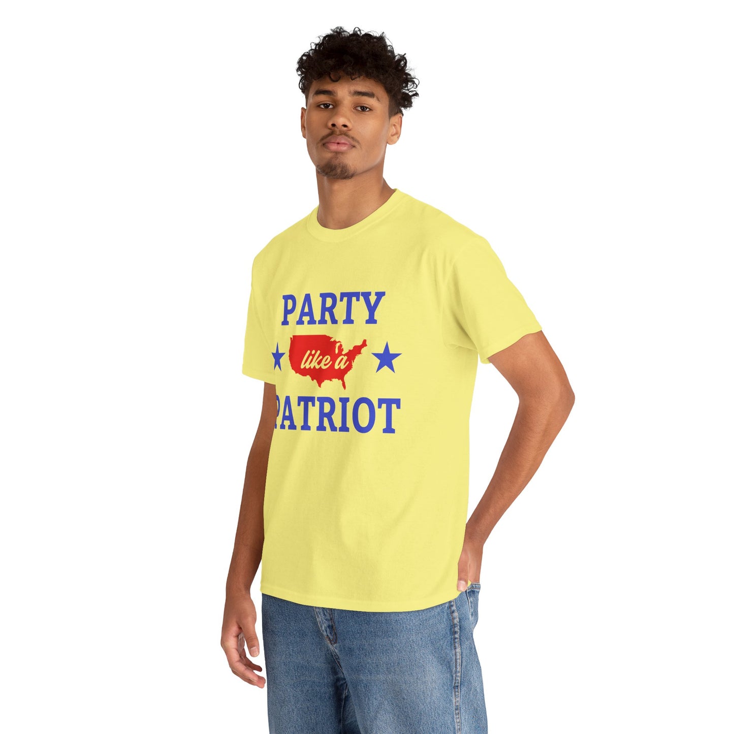 Patriotic Party Tee - Celebrate Independence, Fun Gatherings, BBQs, Gift for Patriots, Unisex Heavy Cotton T-shirt - 13732