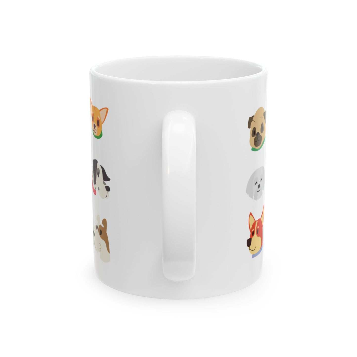 Whimsical Pet-Themed Ceramic Mug - Perfect Gift for Dog Lovers, Animal Enthusiasts, Cozy Home Decor, Birthdays - 14164