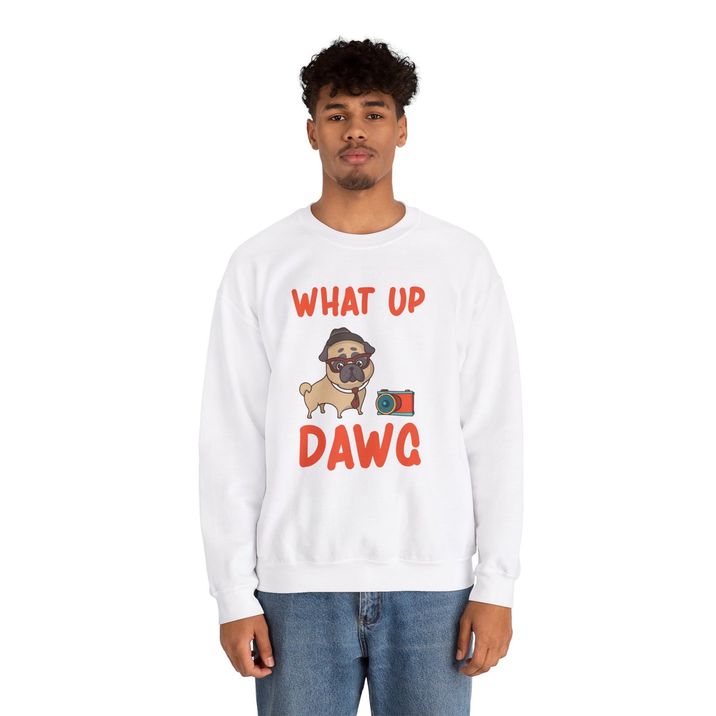 What up, Dawg - Unisex Heavy Blend™ Crewneck Sweatshirt