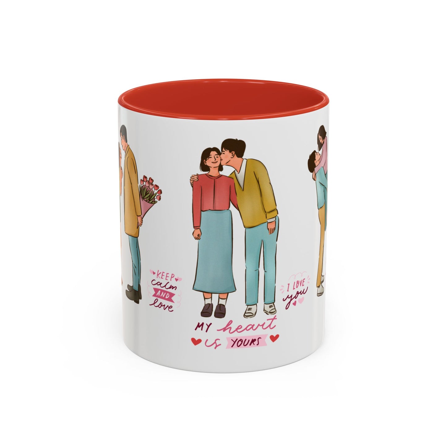 My Heart is Yours - Accent Coffee Mug (11, 15oz) - 11576