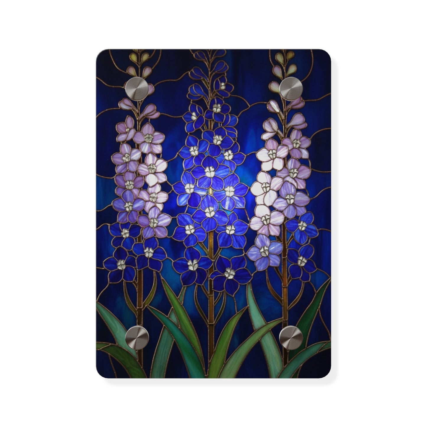 Larkspur Floral Acrylic Wall Art — 14605