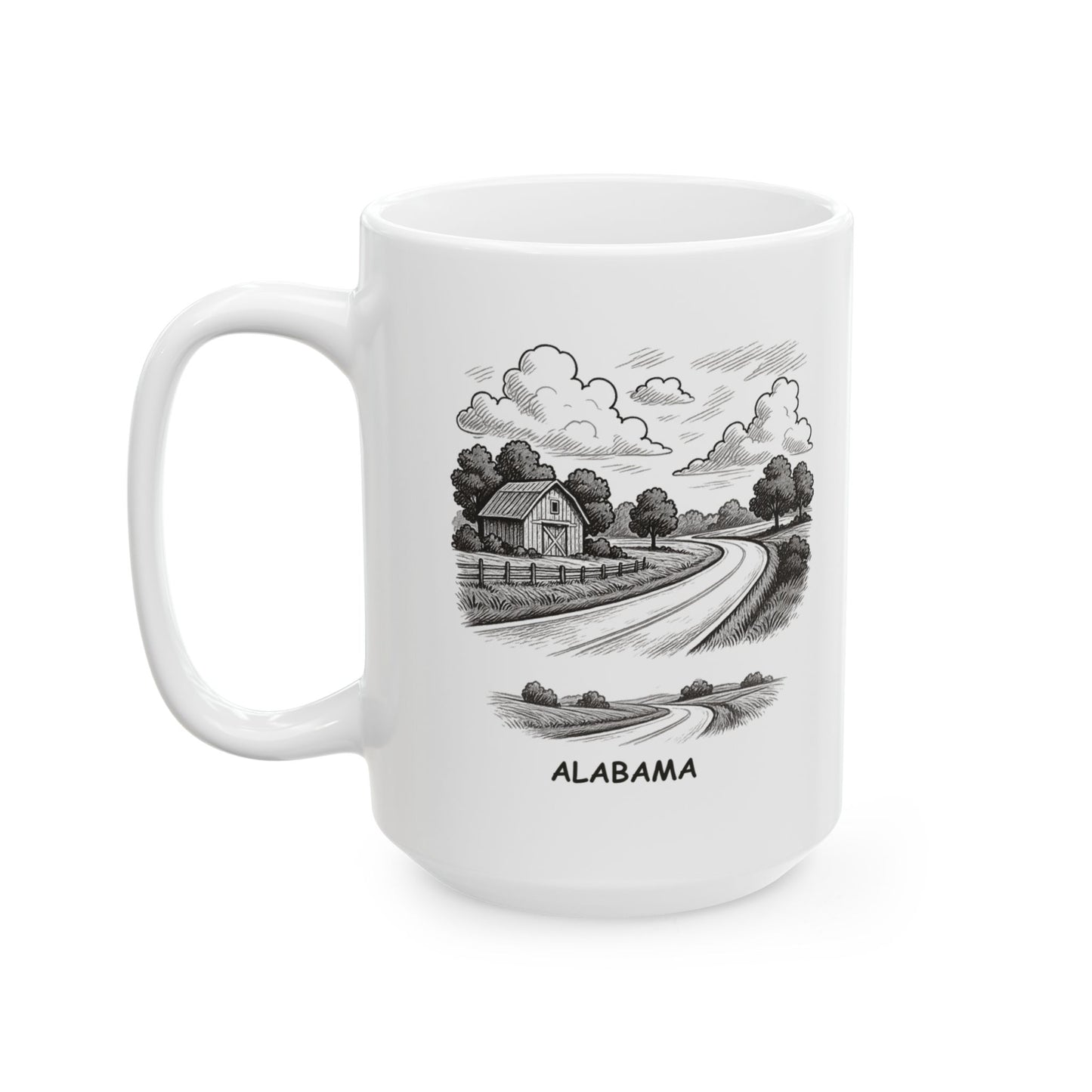 "Alabama: Where every mile is a story waiting to be told." Ceramic Mug - 12825