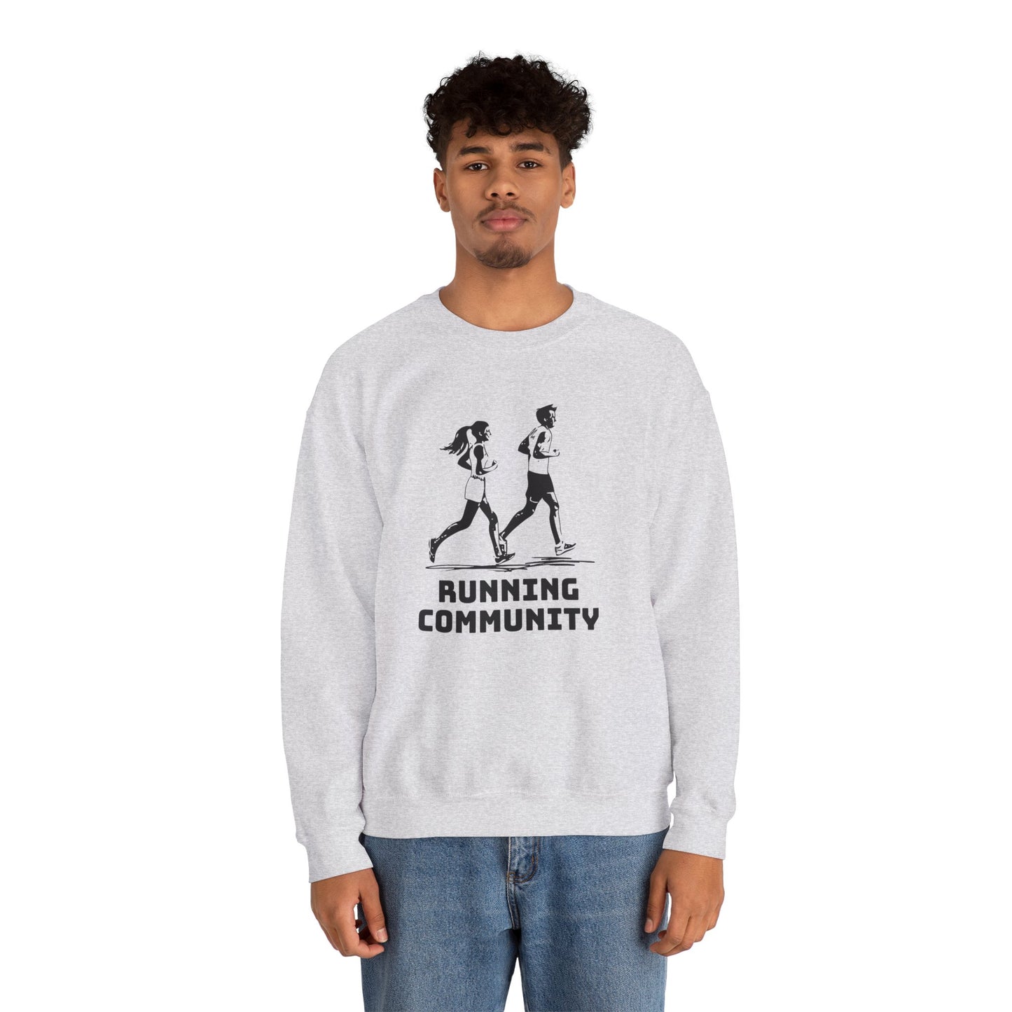 Running Community - Unisex Heavy Blend™ Crewneck Sweatshirt