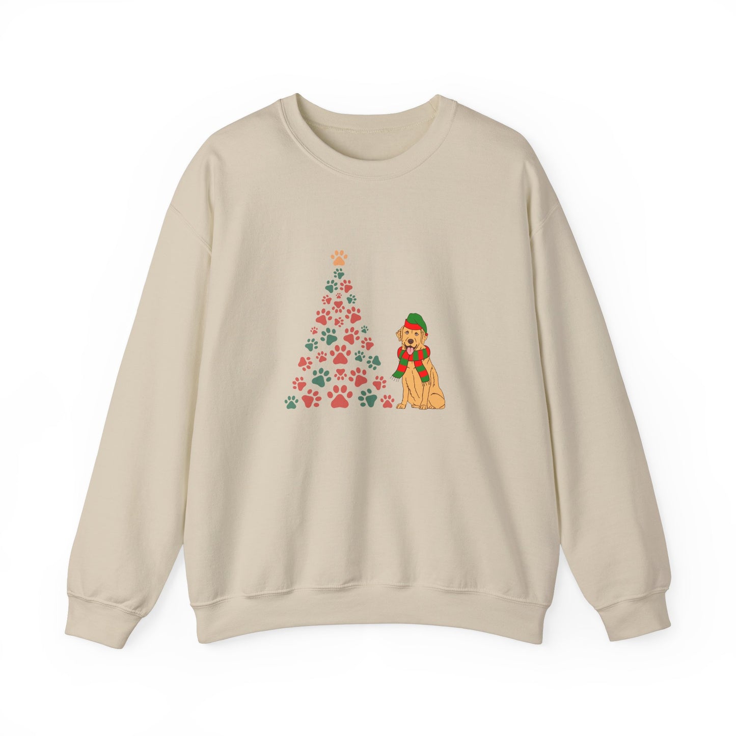 Christmas Tree & Dog - Unisex Heavy Blend™ Crewneck Sweatshirt -10239