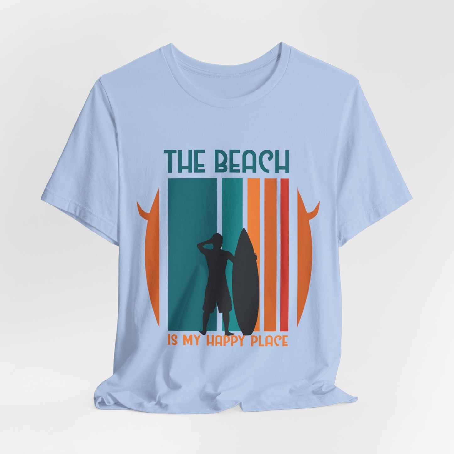 The Beach Is My Happy Place - Unisex Jersey Short Sleeve Tee